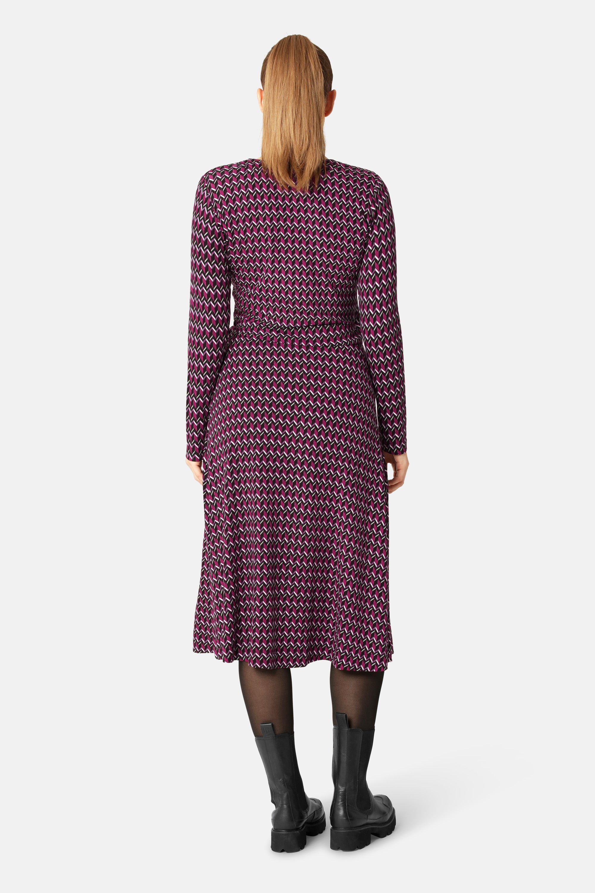 Ilse Jacobsen Hornbæk Womenswear Elisa Harlekin Wrap Dress Clothes 908 Rosy Pink